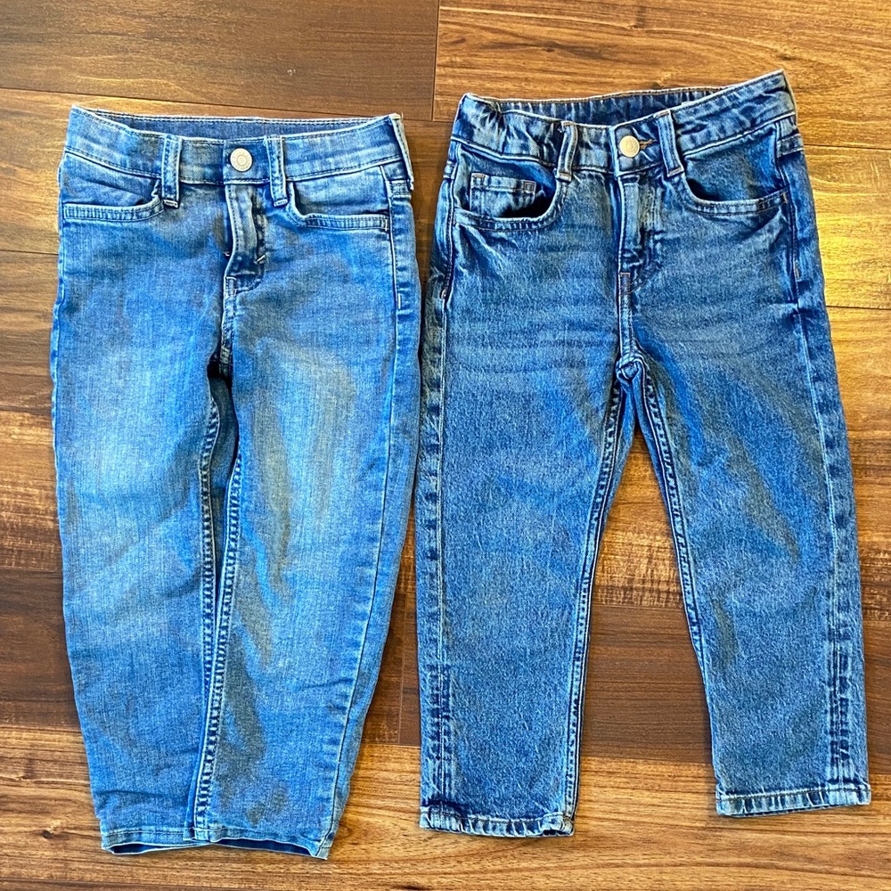 H&M Kids Blue Denim Jeans Set of 2 4T